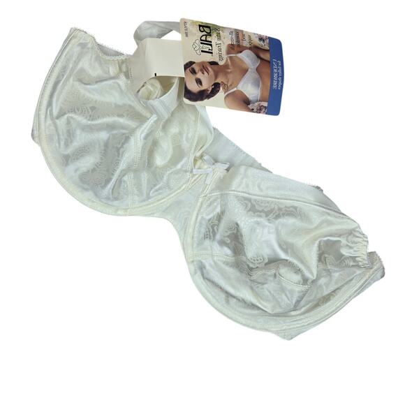 VINTAGE BALI SATIN TRACINGS UNDERWIRE BRA 40D - New With Tags - Picture 1 of 8